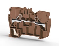 Пружинный клеммник Klemsan быстрозажимной (Push in), 6 мм.кв. (коричневый); PYK6 60 шт. 0.0.0.3.307128