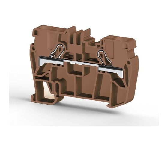 Пружинный клеммник Klemsan быстрозажимной (Push in), 6 мм.кв. (коричневый); PYK6 60 шт. 0.0.0.3.307128 1