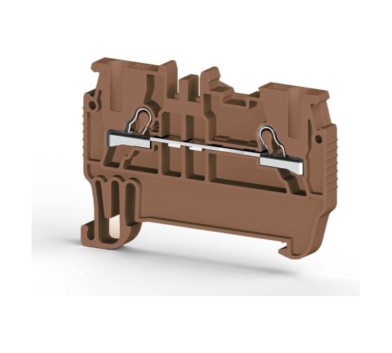 Пружинный клеммник Klemsan быстрозажимной (Push in), 1,5мм.кв. (коричневый); PYK 1,5M 100 шт. 0.0.0.3.307018 1