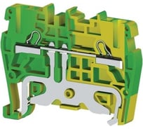 Пружинный клеммник Klemsan быстрозажимной (Push in), 2,5 мм.кв., (земля); PYK2,5T 50 шт. 0.0.0.3.336500