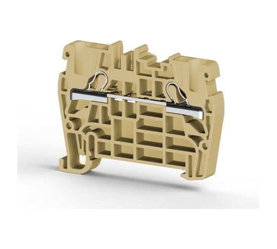 Пружинный клеммник Klemsan быстрозажимной (Push in), 4 мм.кв. (бежевый); PYK4 100 шт. 0.0.0.3.307110 1