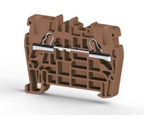 Пружинный клеммник Klemsan быстрозажимной (Push in), 4 мм.кв. (коричневый); PYK4 100 шт. 0.0.0.3.307118