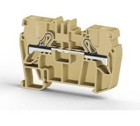 Пружинный клеммник Klemsan быстрозажимной (Push in), 6 мм.кв. (бежевый); PYK6 60 шт. 0.0.0.3.307120