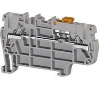 Пружинный клеммник Klemsan быстрозажимной (Push in) 2,5 мм.кв., с размыкателем (бежевый); PYK 2,5A 50 шт. 0.0.0.3.307160