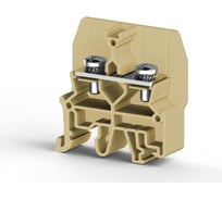 Болтовой клеммник Klemsan под вилочный наконечник на DIN-рейку 6 мм.кв. (бежевый); CPB 6B 25 шт. 0.0.0.3.326810