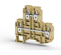 2-х ярусный клеммник Klemsan 10мм.кв. (бежевый) PIK10N 20 шт. 0.0.0.3.319900