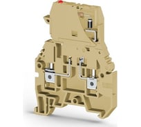 Клеммник Klemsan с держ. предохр. (5x20, 5x25), откид.картридж, с индикацией 48VAC, на DIN-рейку, 4 мм.кв., (бежевый); ASK 3MLD 48VAC 30 шт. 0.0.0.3.355310