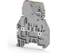 Клеммник Klemsan с держ. предохр. (5x20, 5x25), съём.картридж, с индикацией 220VAC на DIN-рейку, 4 мм.кв., (серый); ASK 3FLD 220VAC 30 шт. 0.0.0.3.354619