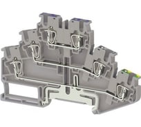Пружинная клемма Klemsan серии SRD 2,5-NFT (Серый) 50 шт. 311669