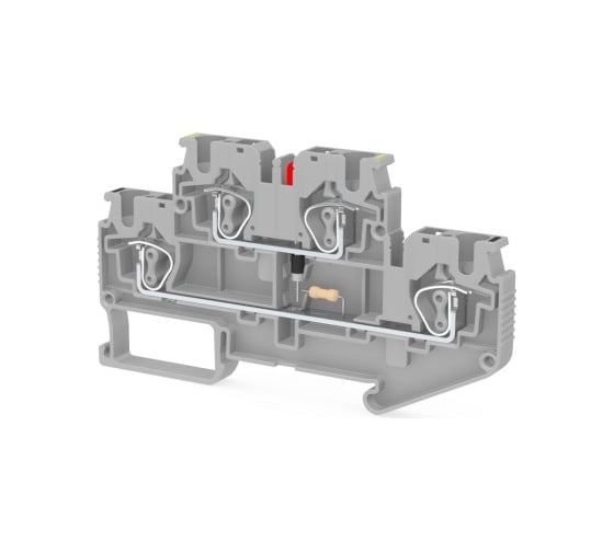 Пружинная клемма Klemsan серии SRD 4-2FLD-220VAC (Серый) 50 шт. 0.0.0.3.312019 1