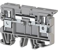 Клеммник с размыкателем на DIN-рейку Klemsan 6 мм.кв., серый; ASK 2B 25 шт. 0.0.0.3.360119