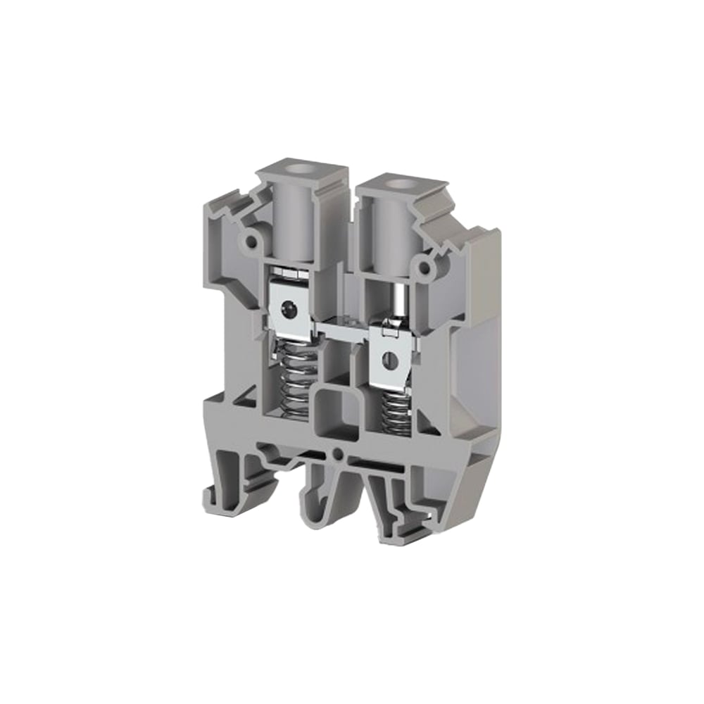 Клеммник на DIN-рейку Klemsan с пружиной, 10мм.кв., серый; AVK-Y10 70 ...