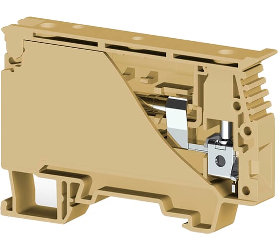 Клеммник с размыкателем на DIN-рейку Klemsan 6 мм.кв., бежевый; ASK 4B 20 шт. 0.0.0.3.360120 1