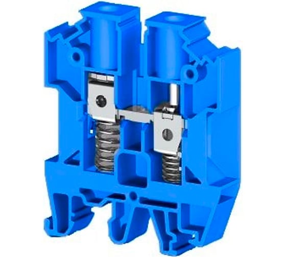 Клеммник на DIN-рейку Klemsan с пружиной, 10мм.кв., синий; AVK-Y10 70 шт. 0.0.0.3.304521 1