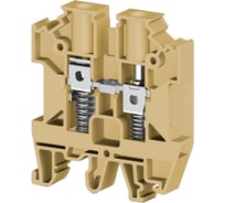 Клеммник на DIN-рейку Klemsan с пружиной, 6мм.кв., бежевый; AVK-Y6 90 шт. 0.0.0.3.304519