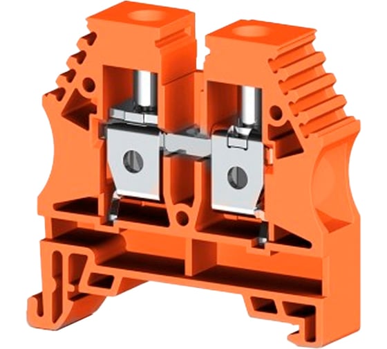 Клеммник на DIN-рейку Klemsan 10мм.кв., оранжевый; AVK10RP 50 шт. 0.0.0.3.304157RP 1