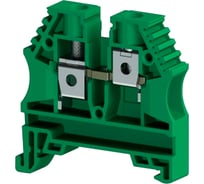Клеммник на DIN-рейку Klemsan 10мм.кв., зеленый; AVK10 100 шт. 0.0.0.3.304152
