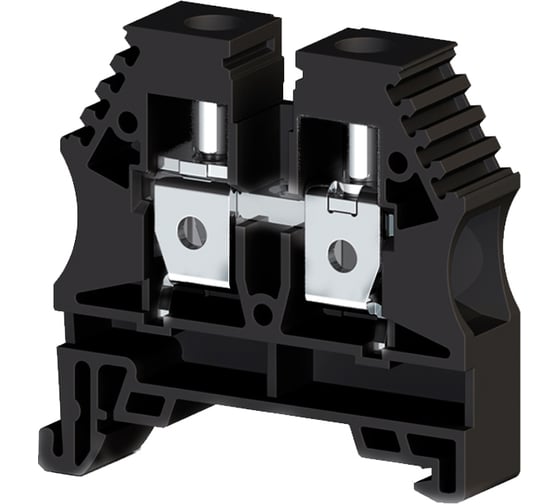 Клеммник на DIN-рейку Klemsan 10мм.кв., черный; AVK10RP 50 шт. 0.0.0.3.304155RP