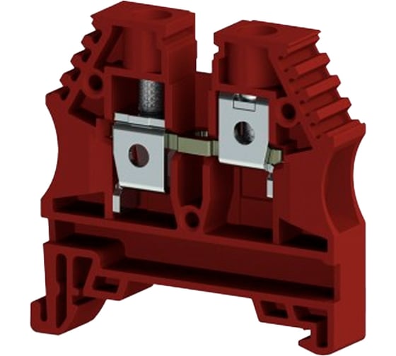 Клеммник на DIN-рейку Klemsan 10мм.кв., красный; AVK10RP 50 шт. 0.0.0.3.304154RP 1