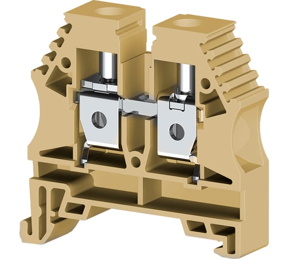 Клеммник на DIN-рейку Klemsan 10мм.кв., бежевый; AVK10RP 50 шт. 0.0.0.3.304159RP 1