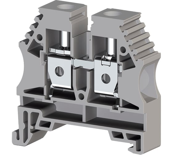 Клеммник на DIN-рейку Klemsan 10мм.кв., серый; AVK10RP 50 шт. 0.0.0.3.304150RP 1