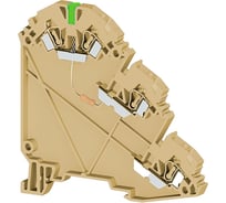 Пружинный клеммник для датчиков Klemsan 2,5 мм.кв., с индикацией 24 VDC, бежевый, YBK 2,5-3 SLD (NPN) 20 шт. 0.0.0.3.324720