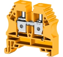 Клеммник на DIN-рейку Klemsan 10мм.кв., желтый; AVK10RP 50 шт. 0.0.0.3.304153RP