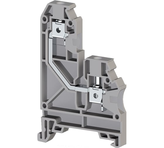 Клеммник на DIN-рейку Klemsan 4мм.кв., односторонний, серый; AVK 4GD 100 шт. 0.0.0.3.304270 1