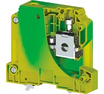 Клеммник на DIN-рейку Klemsan 50 мм.кв., земля; AVK50 T 10 шт. 0.0.0.3.334190