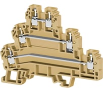 Клеммник Klemsan 3-х ярусный, 2,5мм.кв., бежевый; PUK3 20 шт. 0.0.0.3.324100