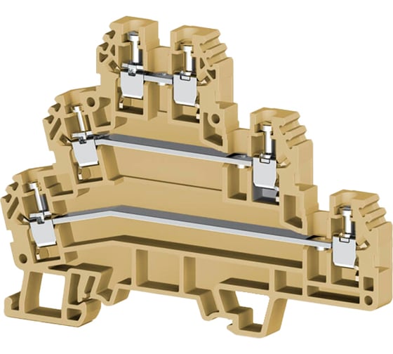 Клеммник Klemsan 3-х ярусный, 2,5мм.кв., бежевый; PUK3 20 шт. 0.0.0.3.324100 1
