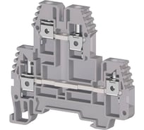 Клеммник Klemsan 2-х ярусный, 4 мм.кв., красный; PIK 4RD 100 шт. 0.0.0.3.325344