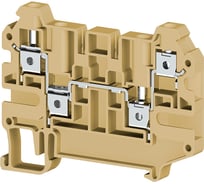 Клеммник Klemsan 4-х выводной, 4 мм.кв., бежевый; AVK 4CC 50 шт. 0.0.0.3.325200