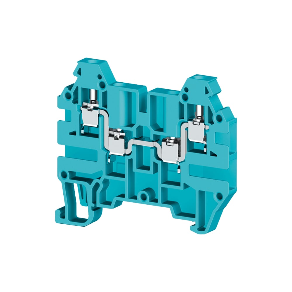 Клеммник Klemsan 4-х выводной, 2,5 мм.кв., синий; AVK 2,5 CC 100 шт. 0 ...