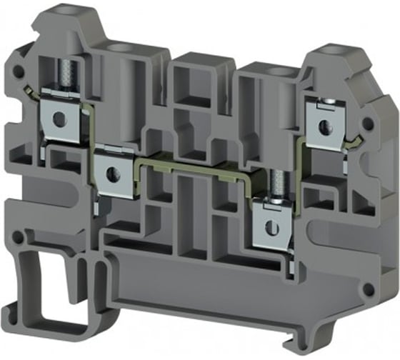 Клеммник Klemsan 3-х выводной, 4мм.кв., серый; AVK 4C 50 шт. 0.0.0.3.325109 1