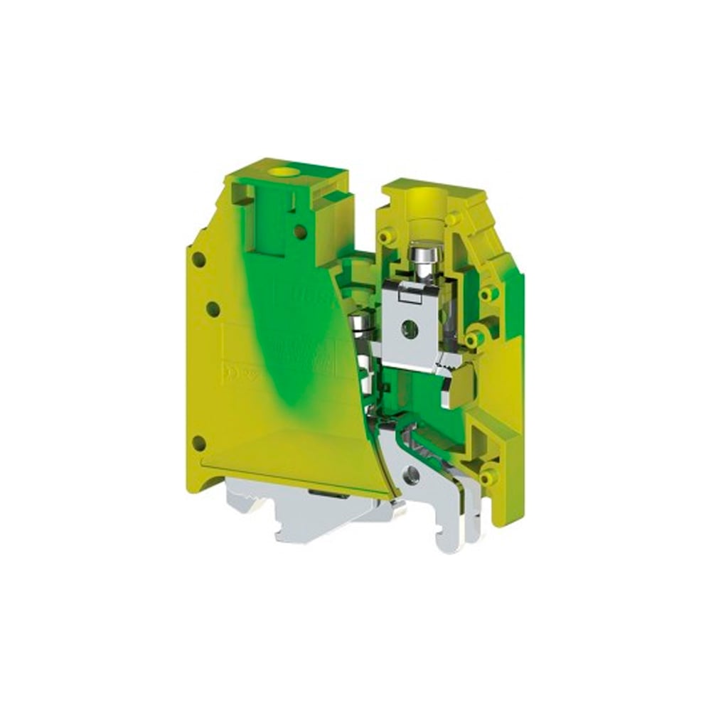 Клеммник на DIN-рейку Klemsan 35 мм.кв., земля; AVK 16/35T 30 шт. 0.0.0 ...