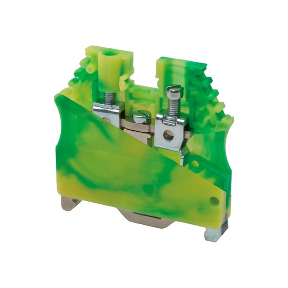 Клеммник на DIN-рейку Klemsan 10 мм.кв., земля; AVK6/10T 25 шт. 0.0.0.3 ...