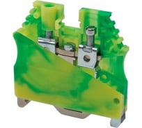 Клеммник на DIN-рейку Klemsan 10 мм.кв., земля; AVK6/10T 25 шт. 0.0.0.3.334140