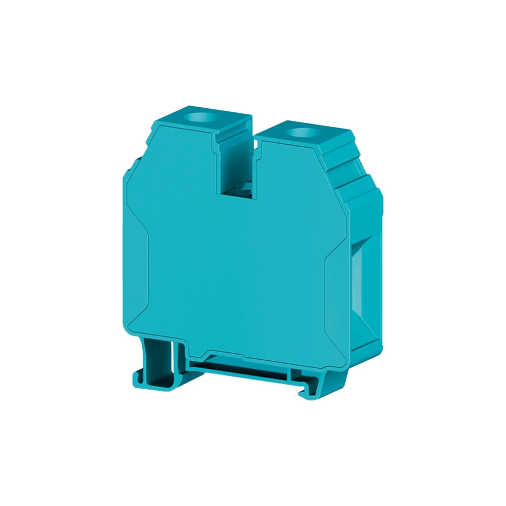 Клеммник на DIN-рейку Klemsan 35мм.кв., винт под шестигранник, синий ...