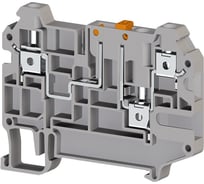 Клеммник Klemsan 3-х выводной, 4 мм.кв., серый; AVK 4CEA 50 шт. 0.0.0.3.325239
