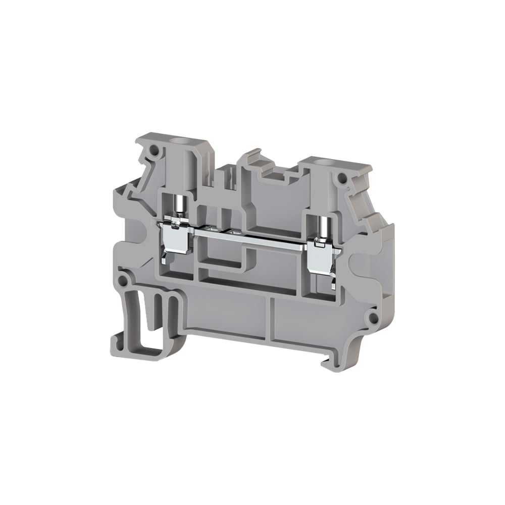 Клеммник на DIN-рейку Klemsan 2,5мм.кв., 2 ряда перемычек, серый; AVK 2 ...