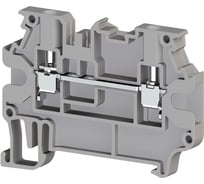Клеммник на DIN-рейку Klemsan 2,5мм.кв., 2 ряда перемычек, серый; AVK 2,5R 50 шт. 0.0.0.3.304409