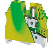 Клеммник на DIN-рейку Klemsan 6 мм.кв., земля; AVK 6TK/NM Серия V0 25 шт. 0.0.0.3.341020