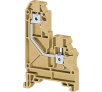 Клеммник на DIN-рейку Klemsan 4мм.кв., односторонний, бежевый; AVK 4GD 100 шт. 0.0.0.3.304279