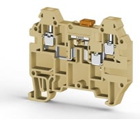 Клеммник Klemsan 3-х выводной с размыкателем, 2,5 мм.кв., (бежевый); AVK 2,5 EA 80 шт. 0.0.0.3.324940