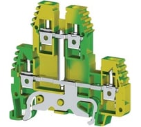 Клеммник Klemsan 2-х ярусный, с внутр. перемычкой, с конт. на землю, 4 мм.кв., (земля); PIK 4NT 100 шт. 0.0.0.3.336570