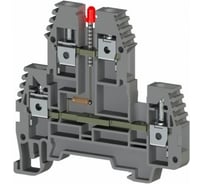 Клеммник Klemsan 2-х ярусный, 4 мм.кв., с индикацией 220 VDC, (серый); PIK4 NLD 220VAC 20 шт. 0.0.0.3.319729