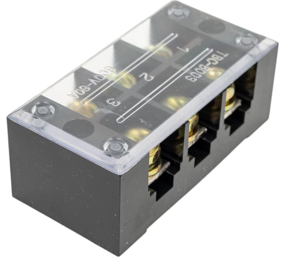 Клеммная колодка OXION 3 пары 60а OX-TB603 1