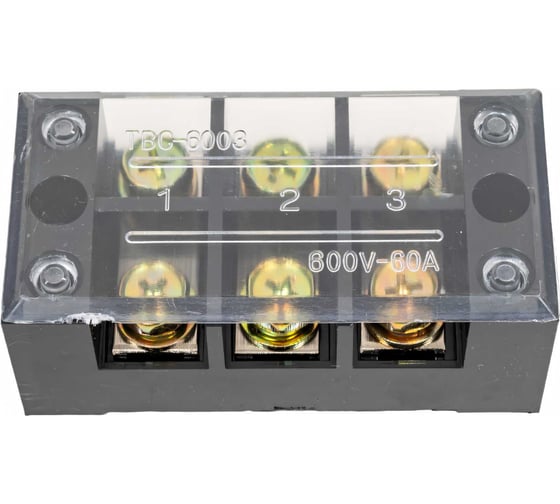 Клеммная колодка OXION 3 пары 60а OX-TB603