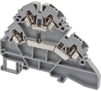 2-х ярусный пружинный клеммник Klemsan, 2,5 мм.кв., с диодом, (серый); YBK2,5-2FD-B 30 шт. 0.0.0.3.316229